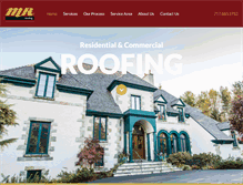 Tablet Screenshot of mr-roofing.com